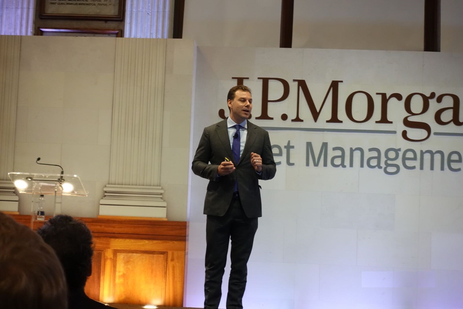 Byron Lake, international head of ETFs for JPMAM, at J.P. Morgan's International Media Tour 2017, on October 10 2017